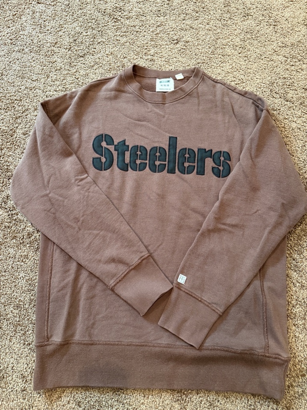 Tailgate Men's Brown Pittsburgh Steelers Crewneck Sweater